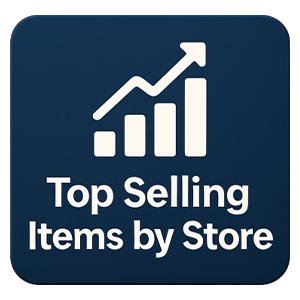 Top Selling Items by Store button